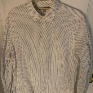 Floral Long Sleeve Dress Shirt Men’s Slim Fit Size Large Express